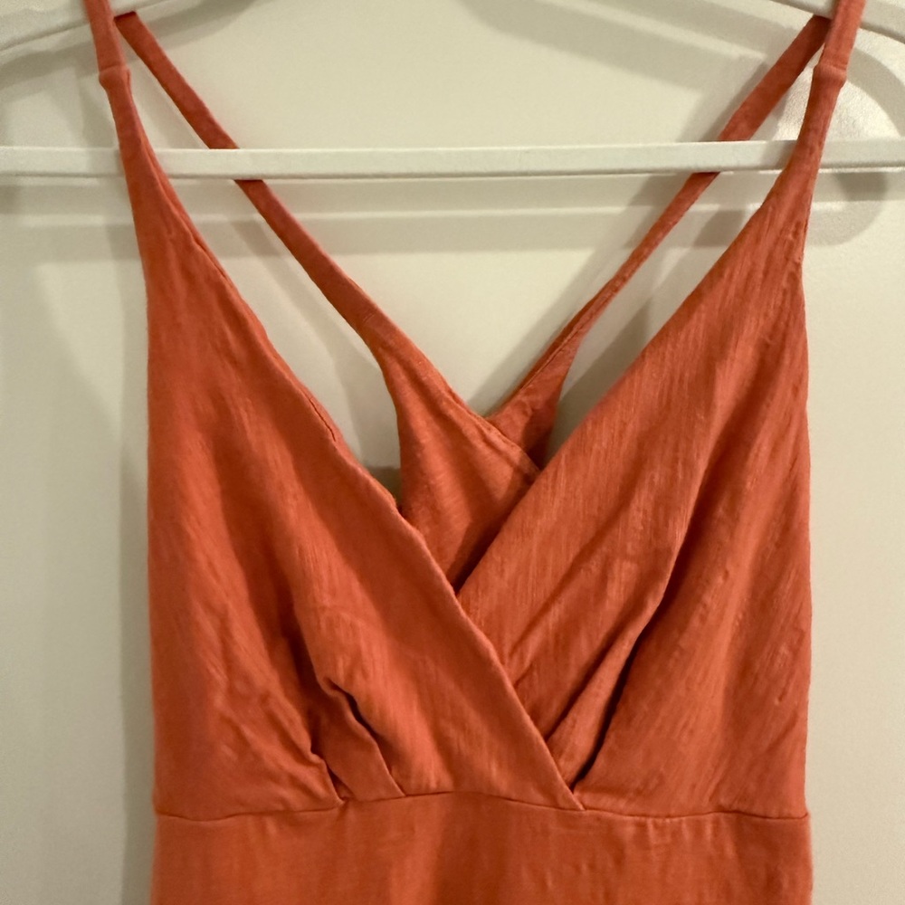 Patagonia Organic Cotton Amber Dawn Dress-Coral Orange - Picture 6 of 10
